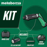 Juego de destornilladores inalámbricos Metabo HPT 3.6V | 2 baterías de iones de litio | Luz LED | 21 Ajustes del embrague | Garantía de herramientas de por vida | DB3DL2 - DIGVICE MX