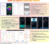 [Paquete de 6] CLOUDY BAY Luces empotradas LED Wifi inteligentes de 6 pulgadas, RGBCW Iluminación empotrada que cambia de color, Compatible con Alexa y Google Home Assistant, No requiere concentrador, 15W 2700K-6500K, CRI90+ Ubicación húmeda - DIGVICE MX