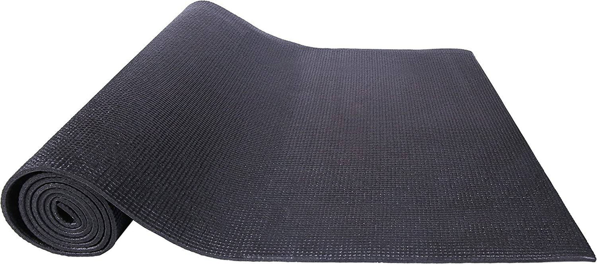 BalanceFrom - Tapete de yoga para ejercicios antidesgarro de alta densidad de 1/4 pulgadas con correa de transporte y bloques de yoga