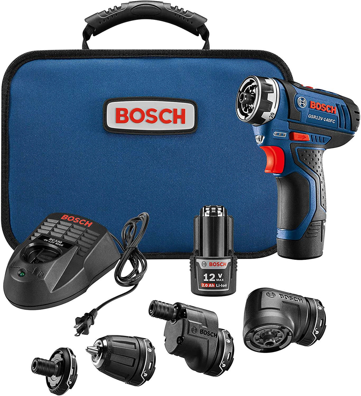 BOSCH Kit combinado de taladro/destornillador inalámbrico de 12 V Max y  destornillador de impacto con sistema de caja personalizada de atornillado
