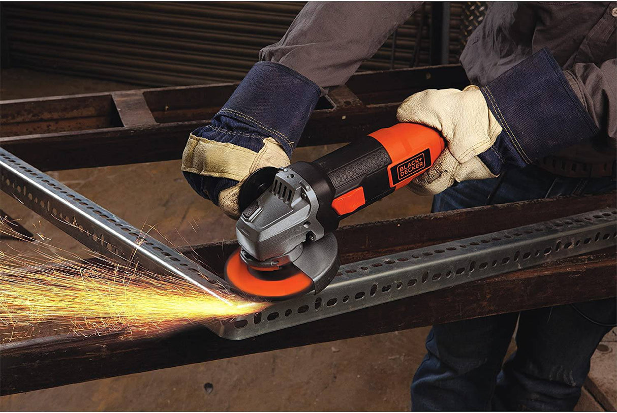 BLACK+DECKER Herramienta de amoladora angular, 4-1/2 pulgadas, 6 amperios (BDEG400) - DIGVICE MX