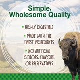 Nylabone Healthy Edibles Wild Dog Treat | Larga duración | todo natural | golosinas de hueso de perro | Fabricado en los Estados Unidos | con sabor a bisonte | con sabor a venado | MEDIANO - DIGVICE MX