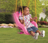 Little Tikes Snug 'n Secure Pink Swing con correas ajustables, 2 en 1 para bebés y niños pequeños de 9 meses a 4 años - DIGVICE MX