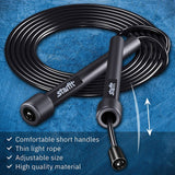 STARFIT  - Cuerda de saltar ligera para fitness y ejercicio, cuerdas de saltar ajustables con asas de plástico