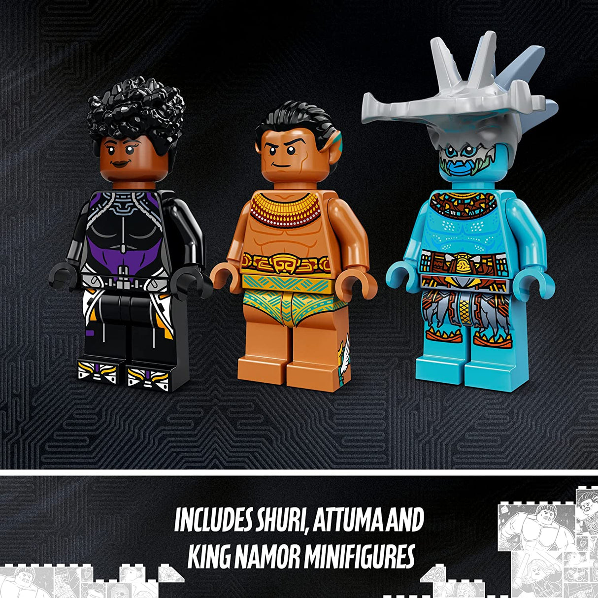 LEGO Marvel Black Panther Wakanda Forever King Namor's Throne Room 76213 (355 piezas)