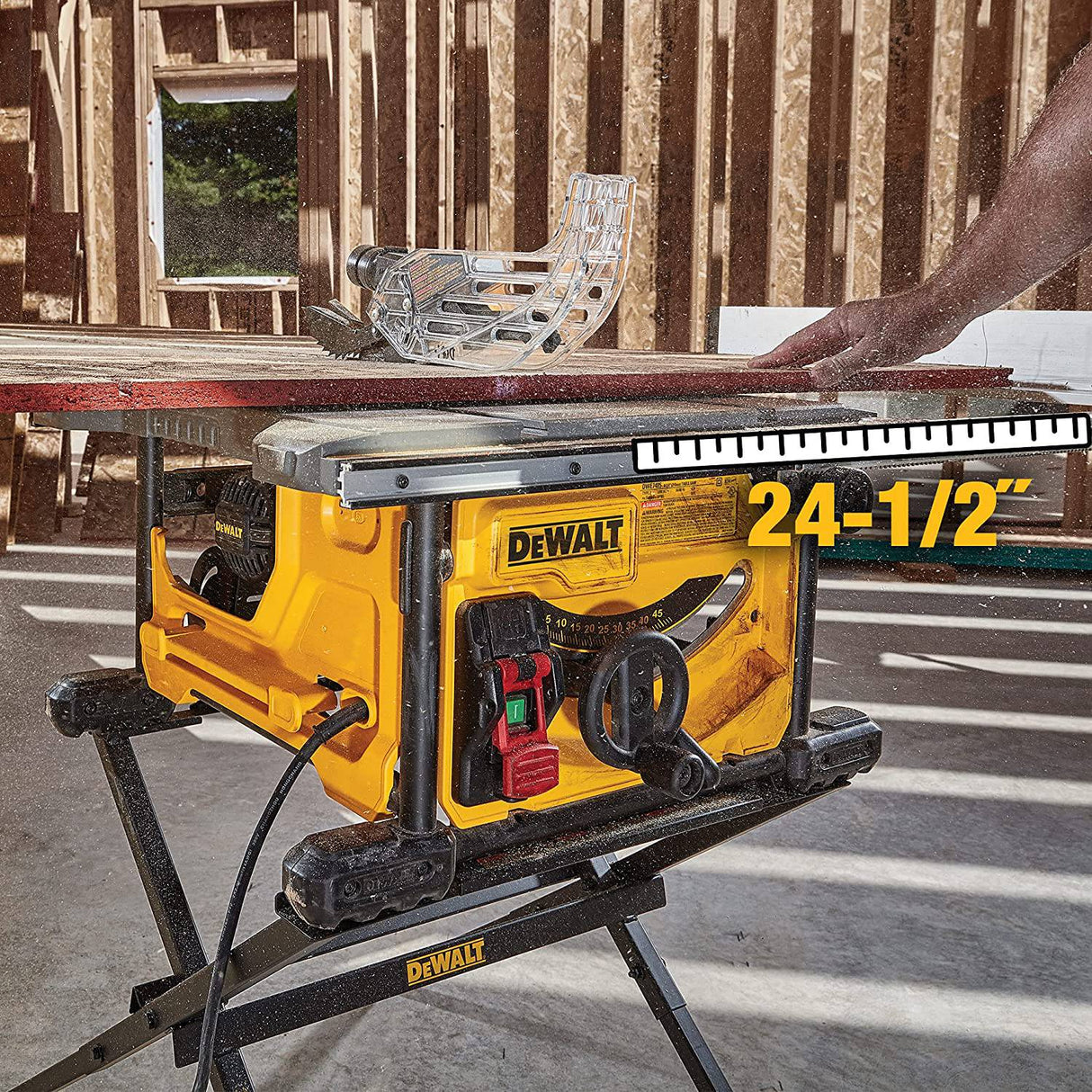 Sierra de mesa DEWALT para el lugar de trabajo, compacta, 8-1/4 pulgadas (DWE7485) - DIGVICE MX