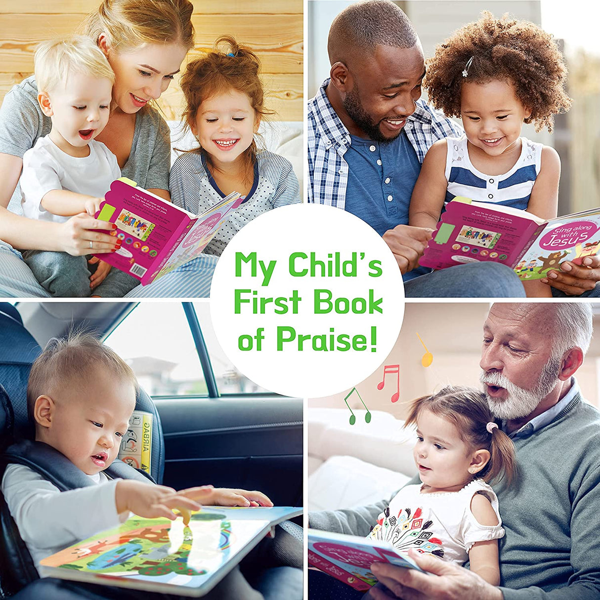 Hello 2 Kids Sing Along with Jesus - Early Bird Christian Sound Book Juguete musical - 6 canciones bíblicas e ilustraciones - 1736009109