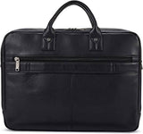 Samsonite - Maletín clásico de cuero con carga superior