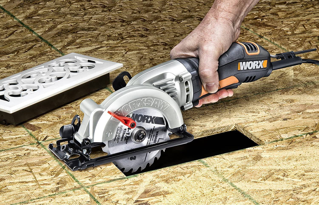 Worx WX429L 4 Amp WORXSAW Sierra circular eléctrica compacta de 4.5" - DIGVICE MX