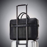 Samsonite - Maletín clásico de cuero con carga superior