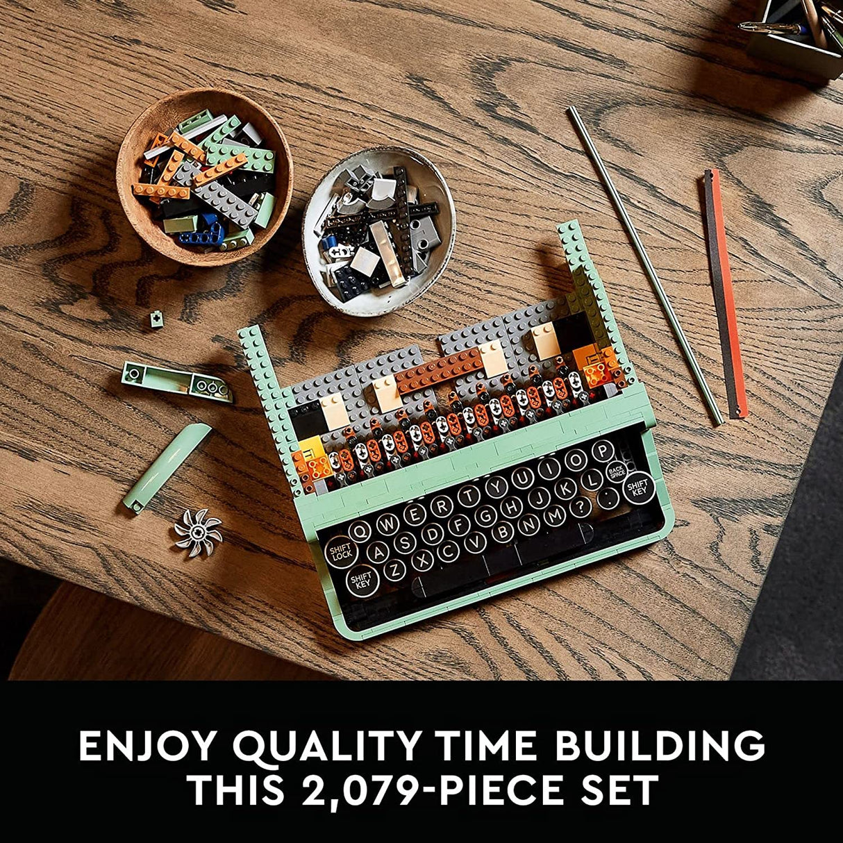 LEGO Ideas Máquina de escribir 21327 Juego de construcción para adultos (2079 piezas)