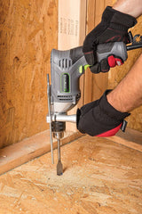 Genesis GHD1275 Taladro de martillo reversible de velocidad variable de 7,5 amperios con llave de mandril ajustable, mango de control lateral, botón de bloqueo, mango auxiliar de 360° y medidor de profundidad - DIGVICE MX