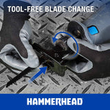 Hammerhead Kit de sierra recíproca inalámbrica de 20 V con batería de 2,0 Ah, cargador, hoja para cortar madera - HCRS201 - DIGVICE MX