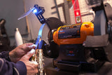 WEN BG4282 Amoladora de banco de una sola velocidad de 4.8 amperios y 8 pulgadas con luces de trabajo LED - DIGVICE MX