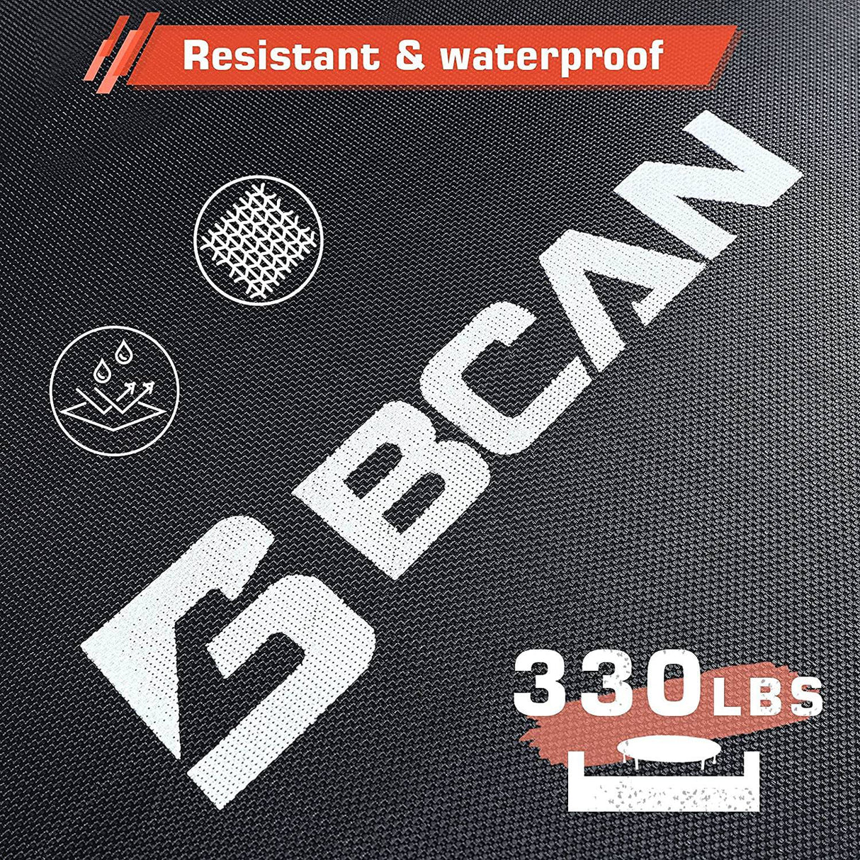 BCAN Mini trampolín plegable de 40 pulgadas, reboteador de fitness con mango de espuma ajustable, trampolín de ejercicio para adultos, entrenamiento en interiores/jardín, carga máxima de 330 libras/440 libras