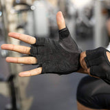 Harbinger Power - Guantes de levantamiento de pesas para mujer con malla elástica y palma de piel (1 par)
