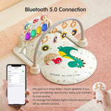 TUMAMA Dinosaur Baby Gym, control remoto Baby Activity Gym Playmats, Kick and Play Piano Baby Play Mat para niños y niñas recién nacidos - DIGVICE MX
