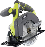 Ryobi One P505 Sierra circular inalámbrica de iones de litio de 18 V, 5 1/2" y 4700 RPM (batería no incluida, solo herramienta eléctrica), verde - DIGVICE MX