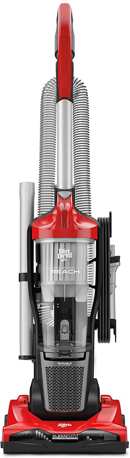 Dirt Devil Endura Reach UD20124 - Aspiradora vertical sin bolsa, color rojo - DIGVICE MX