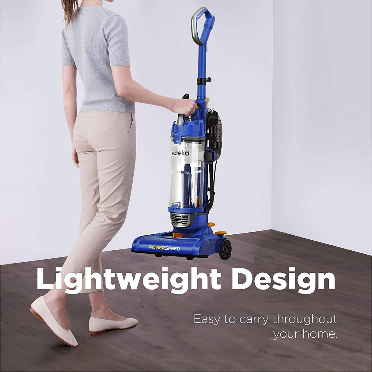 Eureka NEU182A PowerSpeed Aspiradora vertical sin bolsa, Lite, azul - DIGVICE MX
