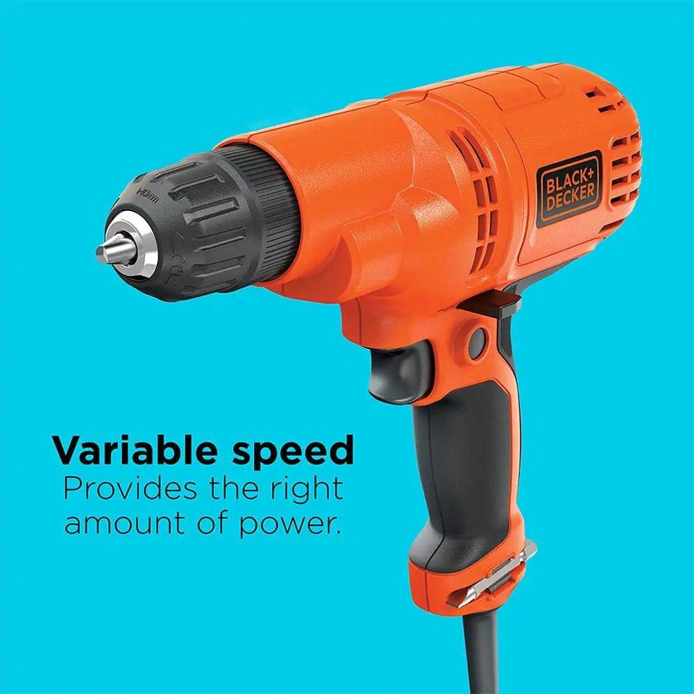 Taladro Black & Decker DR260C 5.2-Amp, 3/8 pulgadas – Digvice