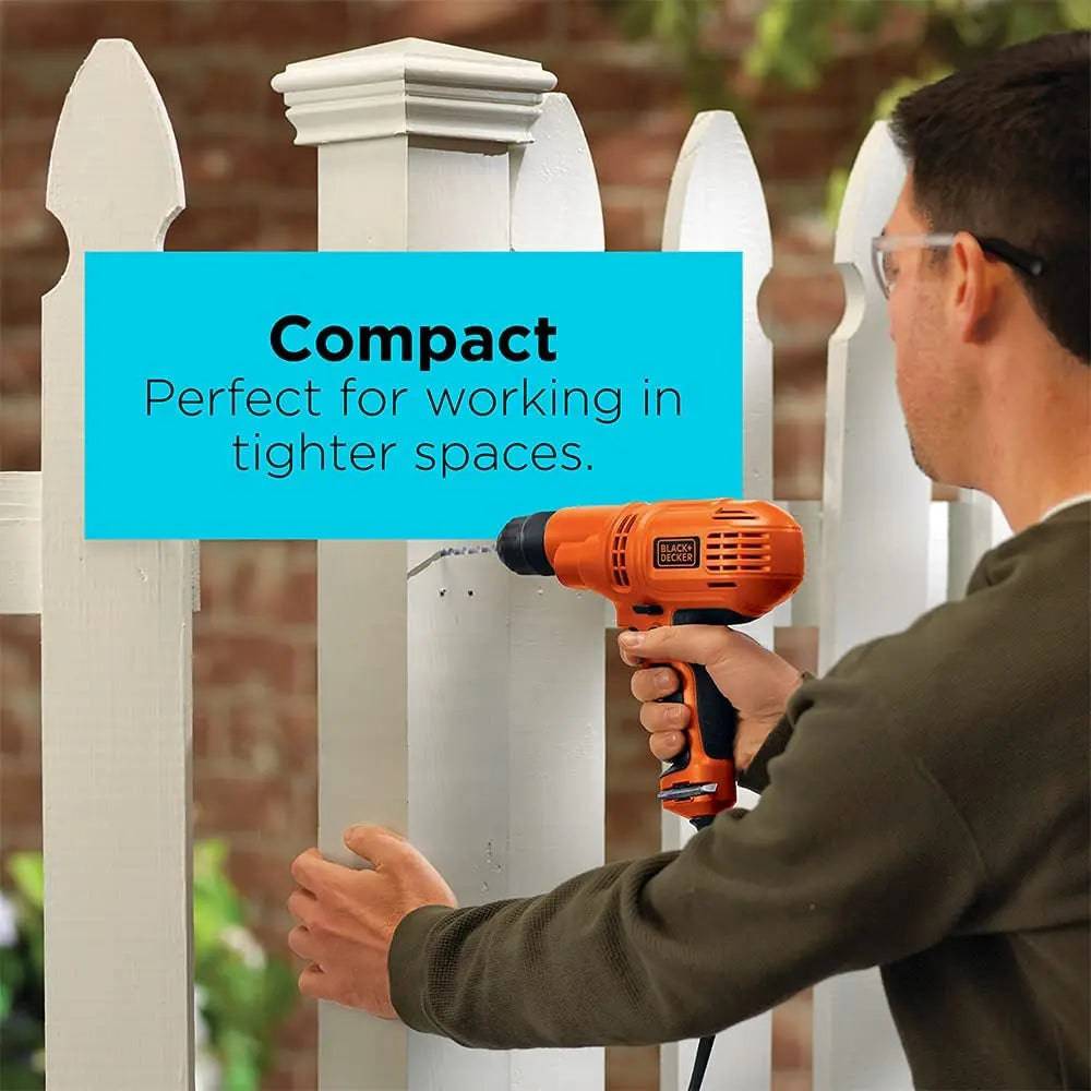 Taladro Black & Decker DR260C 5.2-Amp, 3/8 pulgadas - DIGVICE MX