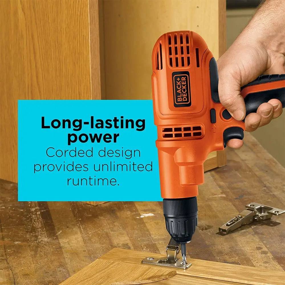 Taladro Black & Decker DR260C 5.2-Amp, 3/8 pulgadas - DIGVICE MX